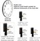 12888 Quartz DIY Wall Clock Movement Mechanism DIY Repair Parts Replacement Fit Dials up to 40 cm(15.7 Inches ) in Diameter.